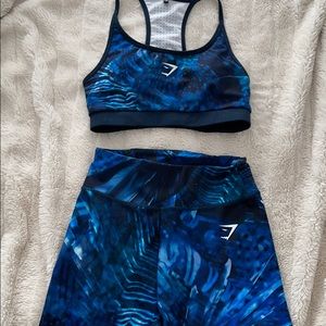 Gymshark set bra and short size small